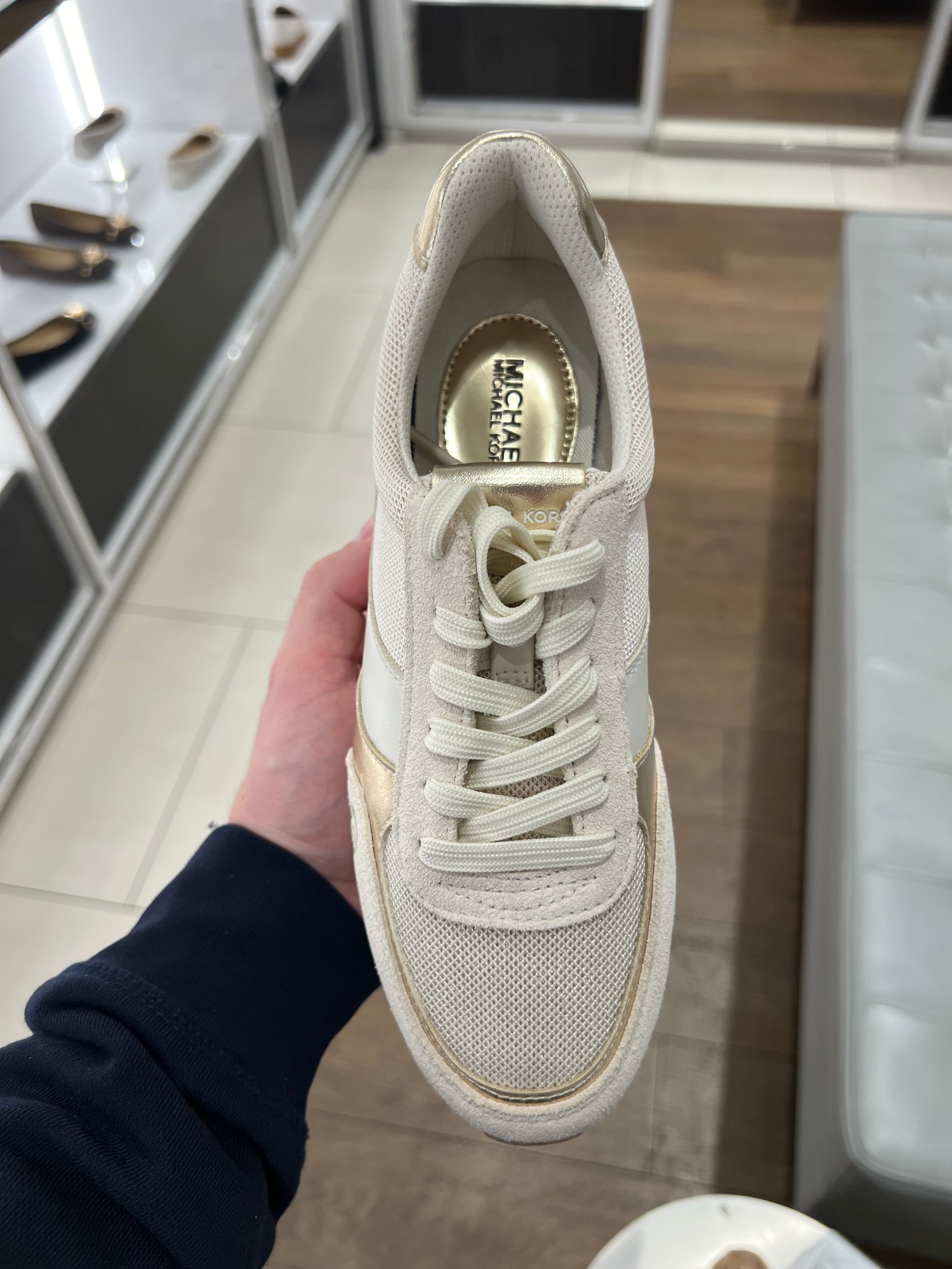 Michael kors gold trainers uk online