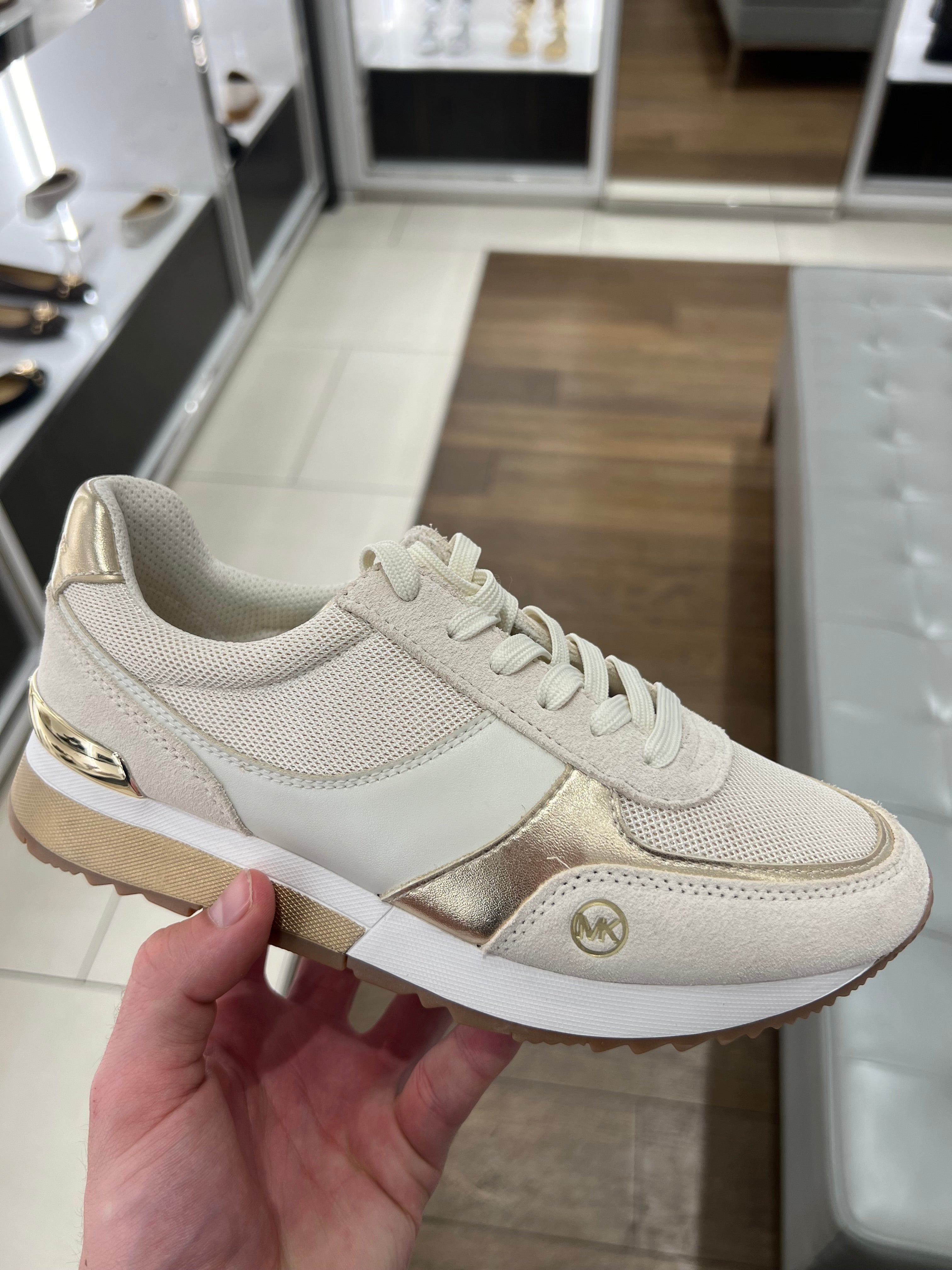 Michael kors shops gold trainers