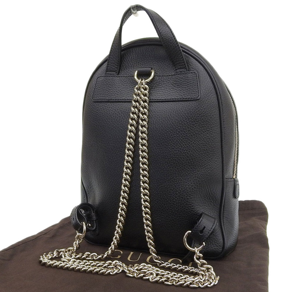 Black gucci backpack women's on sale