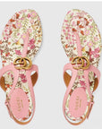 Gucci Marmont Floral Sandals