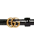 Gucci Patent Thin Marmont Belt