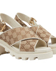 Gucci GG Lug Sole Sandals