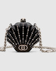 Gucci Shell Shaped Minaudière with Crystals