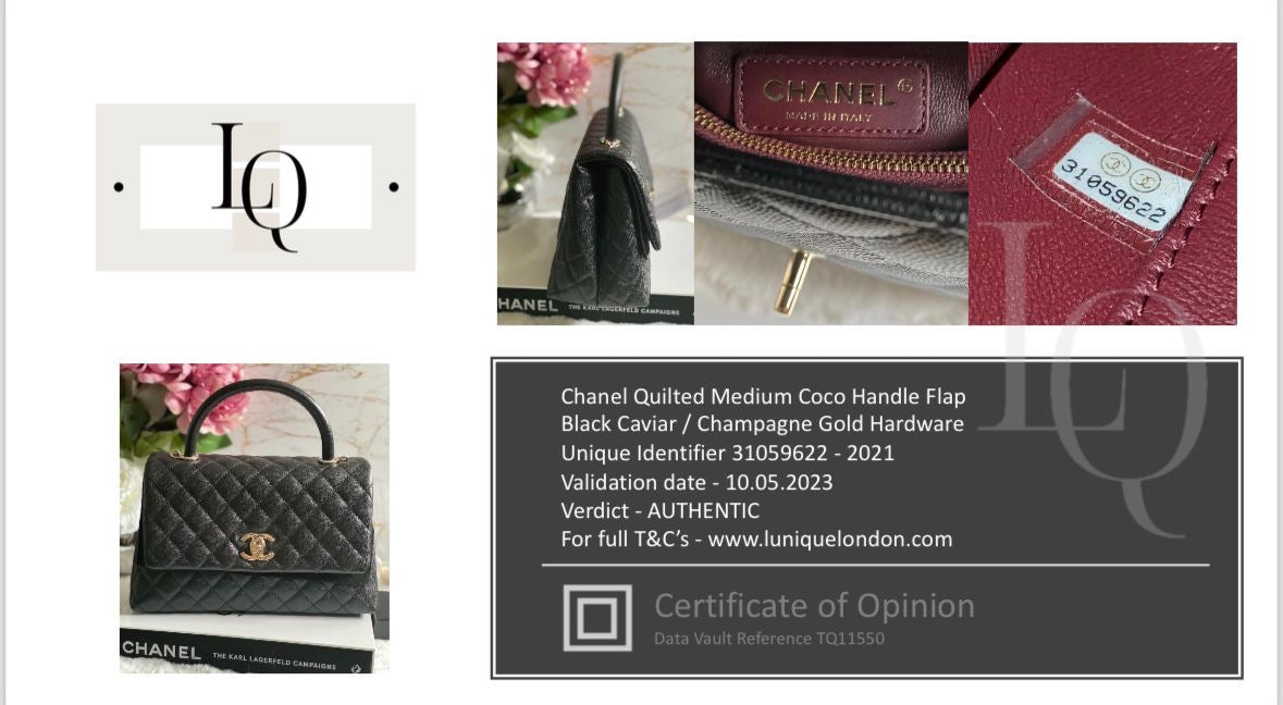 Pre Loved Chanel Coco Top Handle Handbag