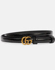 Gucci Patent Thin Marmont Belt