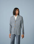 Gucci Gingham Cotton Linen Jacket