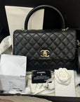 Pre Loved Chanel Coco Top Handle Handbag