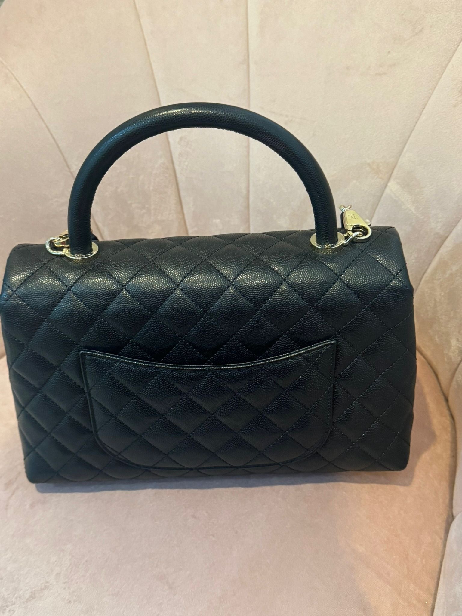 Pre Loved Chanel Coco Top Handle Handbag