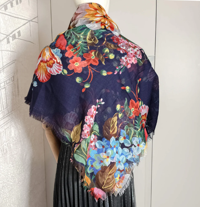 Gucci Floral Shawl