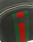 Gucci web canvas backpack