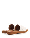 Chloe Woody Leather Slides