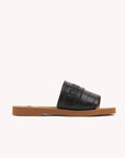 Chloe Woody Leather Slides