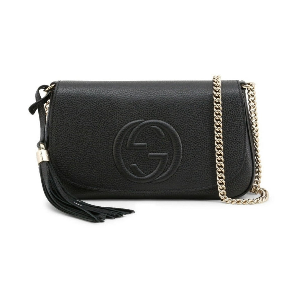 Gucci Black Leather Small Soho Women's Crossbody Bag 536224