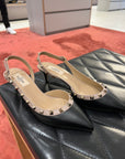 Valentino Kitten Heel Rockstuds Black