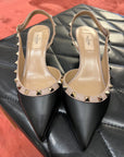 Valentino Kitten Heel Rockstuds Black