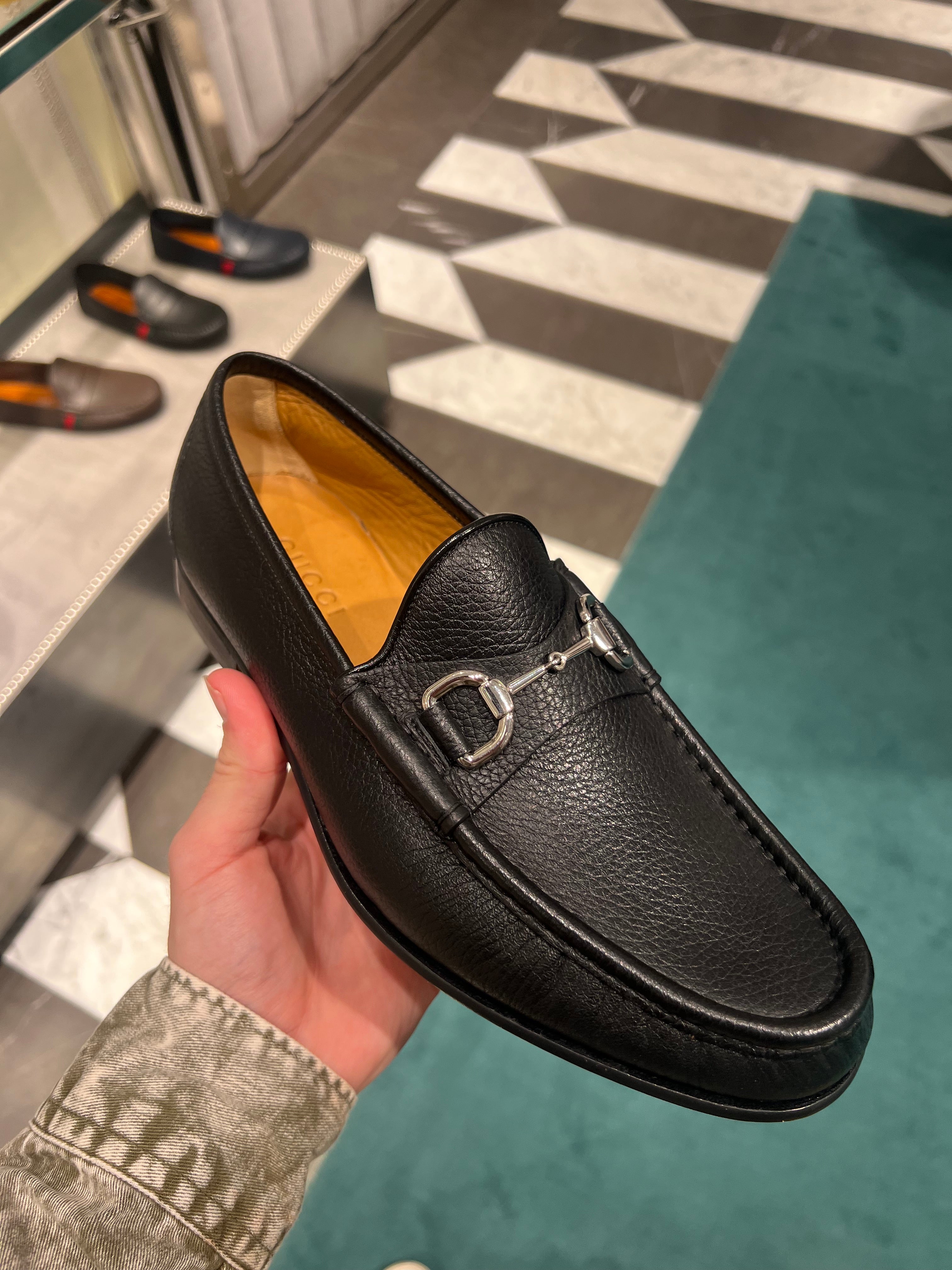 Gucci Mens Moccasins Grain Leather – Instant Finds