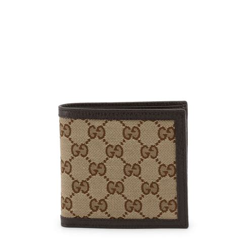 Gucci Bifold Coin Pouch Wallet GG Supreme Web Brown in Canvas